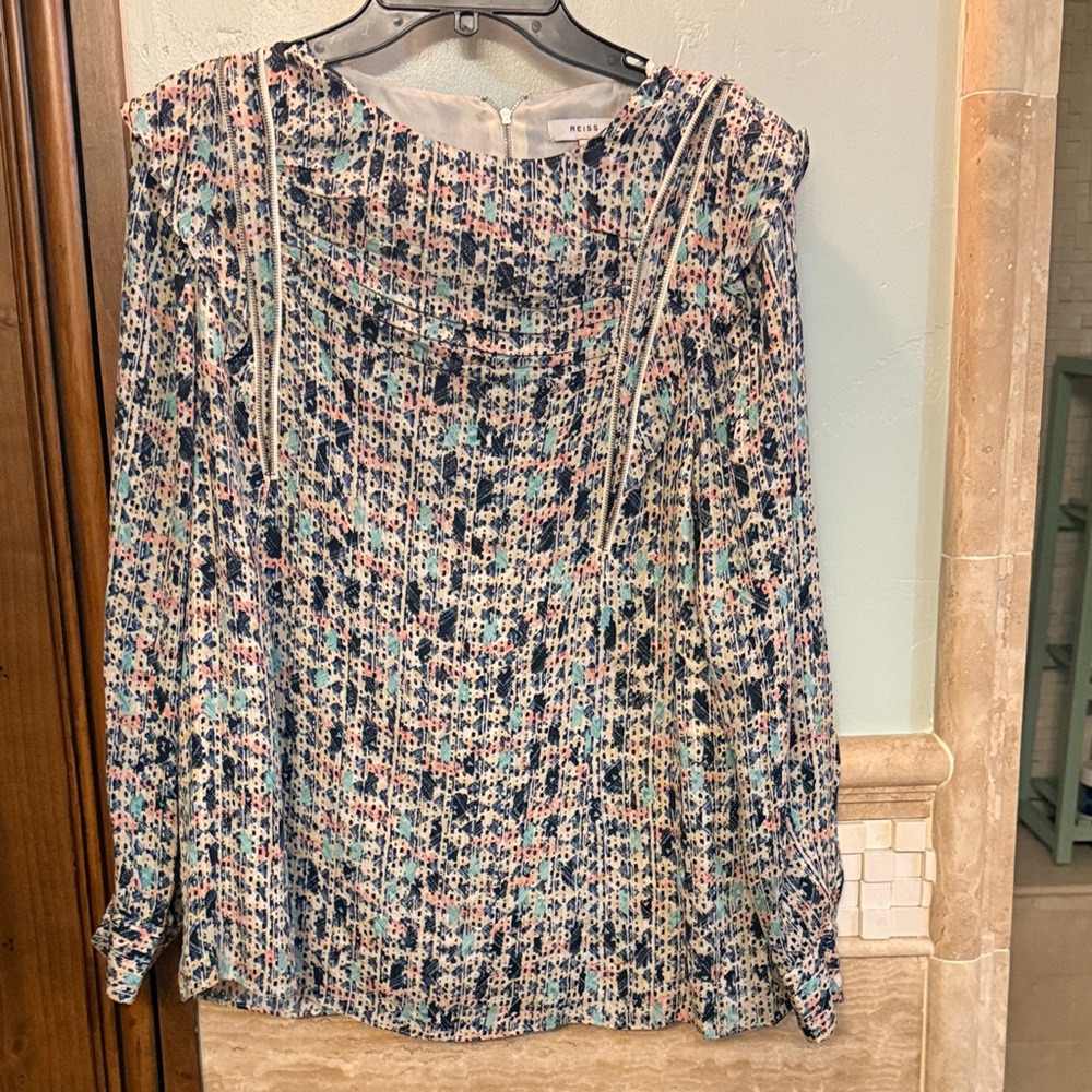 Reiss Olivia Ditsy ruffle Multicolor Blouse